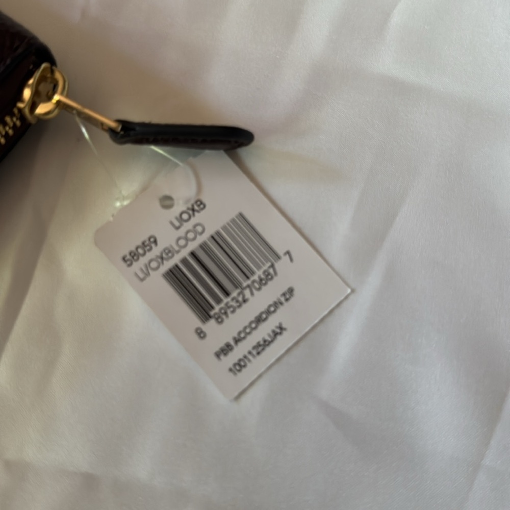 Coach Oxblood Leather Wallet NWT - Picture 6 of 11